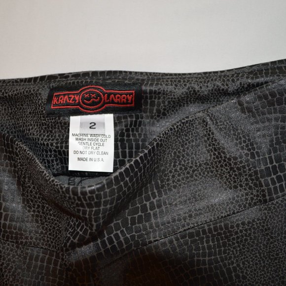 Krazy Larry Snakeskin Patterned Pants - Picture 5 of 5